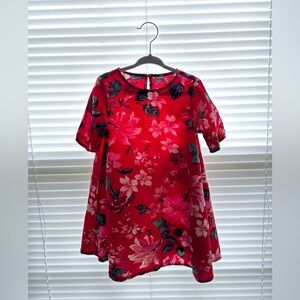 Old Navy Red Floral Dress